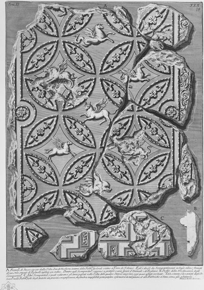 Mausoleo di Villa Gordiani da Giovanni Battista Piranesi